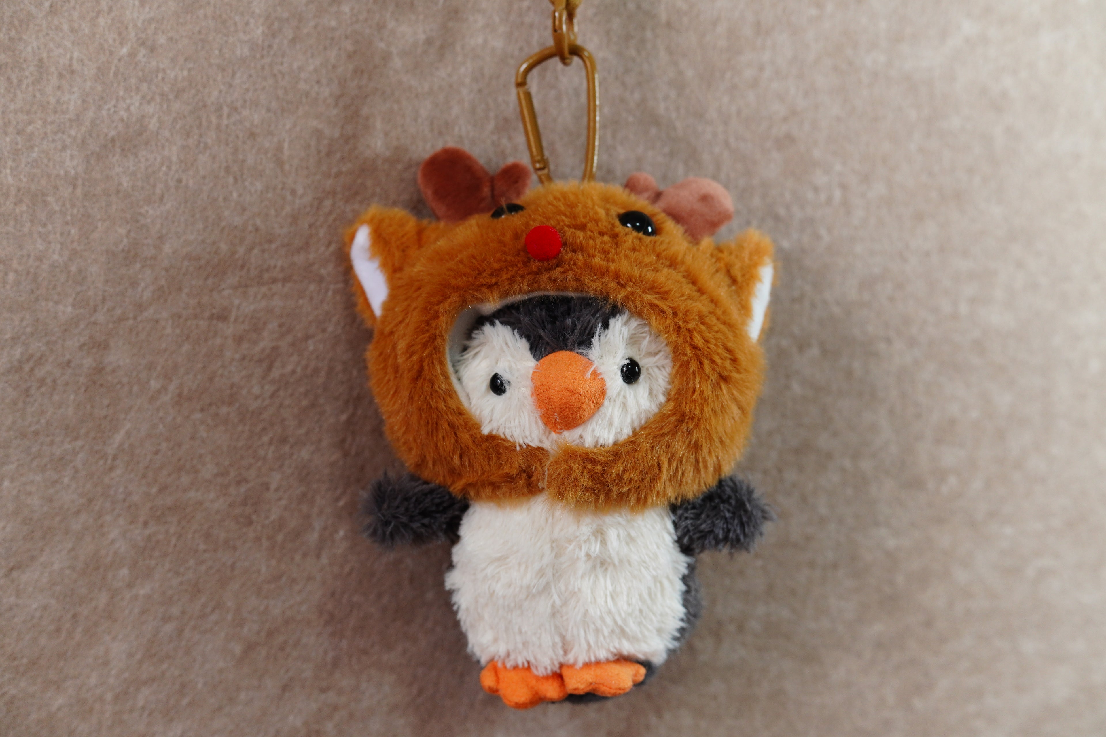 Peanut Penguin with Christmas elk hat